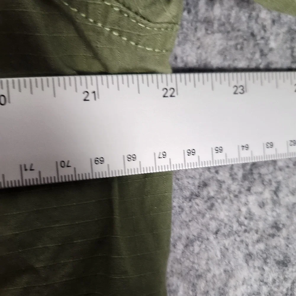 The North Face Button Up Shirt Men‎ L Green Short Sleeve Hiking Gorpcore Outdoor